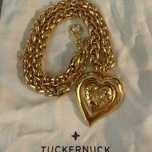 Tuckernuck Gold Heart Pendant Necklace